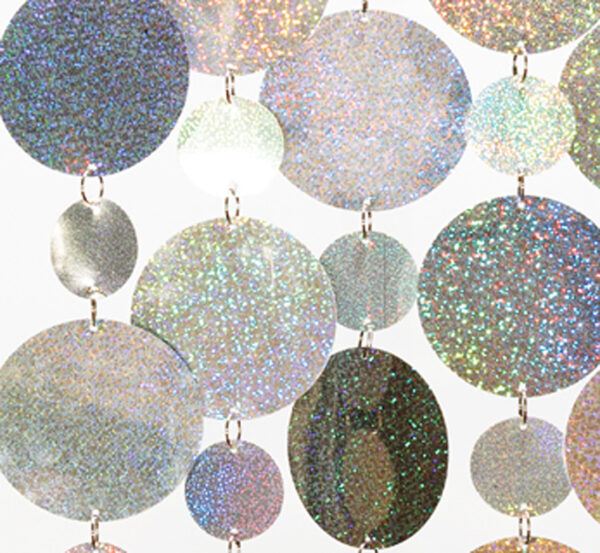 Holographic Disk Rental Curtains